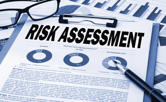 Risk assessment image of document